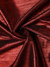 Wine Red 1970s Solid Metallic Strap Jumpsuit
