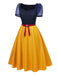 1940s Sweetheart Neck Bow Princess Dress