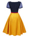 1940s Sweetheart Neck Bow Princess Dress