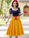 1940s Sweetheart Neck Bow Princess Dress