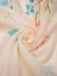 2PCS Multicolor 1970s Mandarin Collar Floral Blouse & Skirt