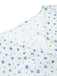 White 1940s Cotton Slanted Tie Floral Dress