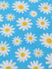 Blue 1950s Halter Lace Daisy Dress