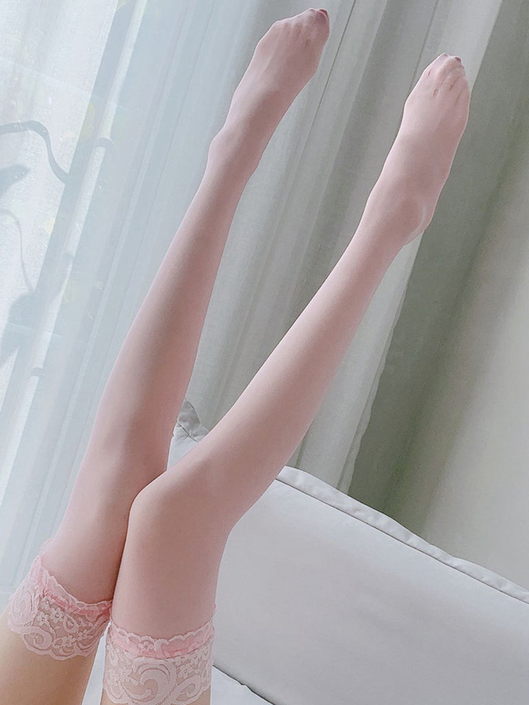 Solid Sexy Lace Stockings