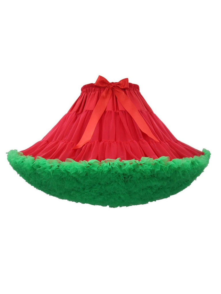 1950s Solid Halloween Mesh Underskirt Petticoat