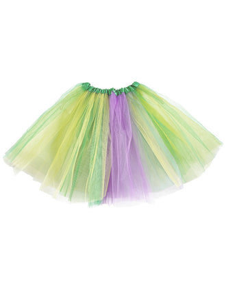 Multicolor 1970s Carnival Tulle Underskirt Petticoat