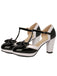 Bowknot Chunky Heels Mary Jane Shoes