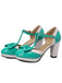 Bowknot Chunky Heels Mary Jane Shoes