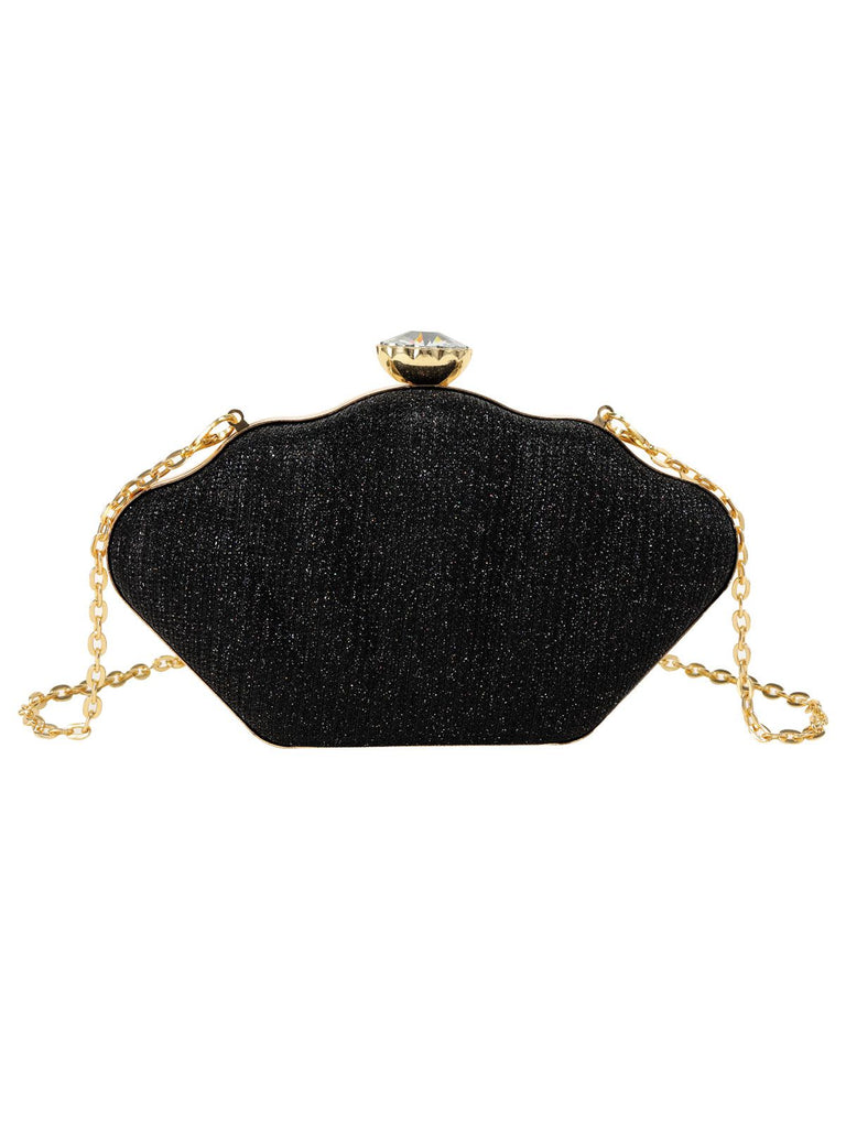 Solid Color Crown Chain Box Bag