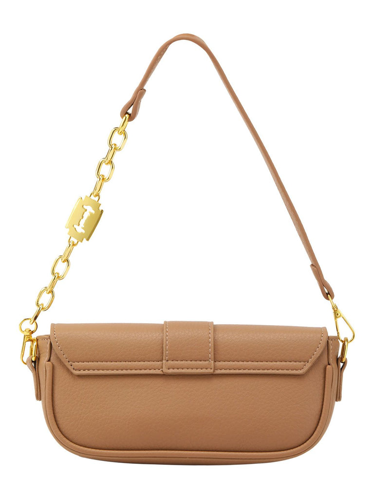 Solid Color Chain Flap Shoulder Bags