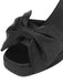 Black Bandage Bow Buckled High Heel Sandals