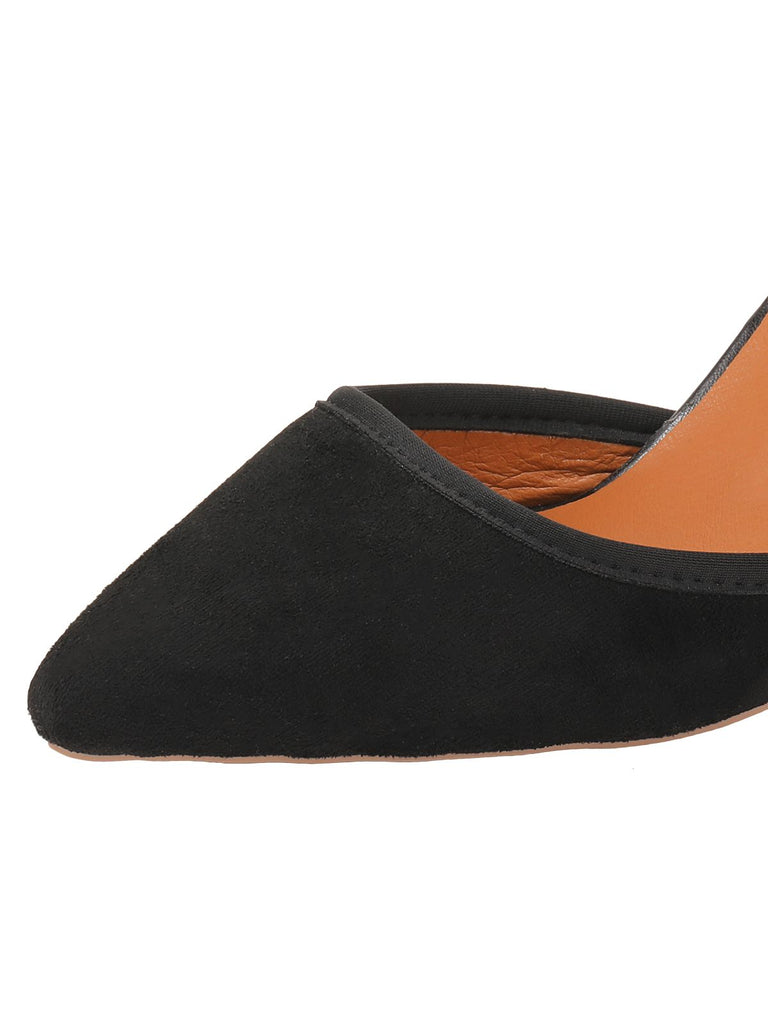 French Stiletto Heel Pointed Toe Sandals