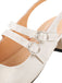 Vintage Solid Mary Janes Shoes