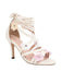 Retro 3D Flower Stilettos Ankle Wrap Sandals