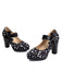 Mary Jane Polka Dots Bowknot Chunky Heels