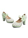Mary Jane Polka Dots Bowknot Chunky Heels