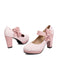 Mary Jane Polka Dots Bowknot Chunky Heels