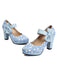 Mary Jane Polka Dots Bowknot Chunky Heels