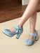 Mary Jane Polka Dots Bowknot Chunky Heels