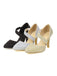 Pointed Toe Glitter Oblique Strap High Heels