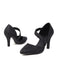 Pointed Toe Glitter Oblique Strap High Heels