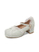 Vintage Lace Pearl Mary Jane Shoes