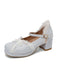 Vintage Lace Pearl Mary Jane Shoes