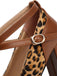 Vintage Leopard Criss-Cross Buckle Chunky Heels