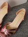 Vintage Solid Peep Toe Hollow Slip-On High Heels