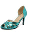 Vintage Solid Peep Toe Hollow Slip-On High Heels