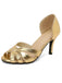 Vintage Solid Peep Toe Hollow Slip-On High Heels
