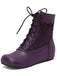 Vintage Embroidered Lace-Up Inner Heel Boots