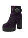 Vintage Lace Chunky Heel Platform Ankle Boots