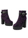 Vintage Lace Chunky Heel Platform Ankle Boots