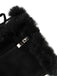 Vintage Faux Fur Round Toe High Heel Boots
