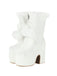 Vintage Faux Fur Round Toe High Heel Boots