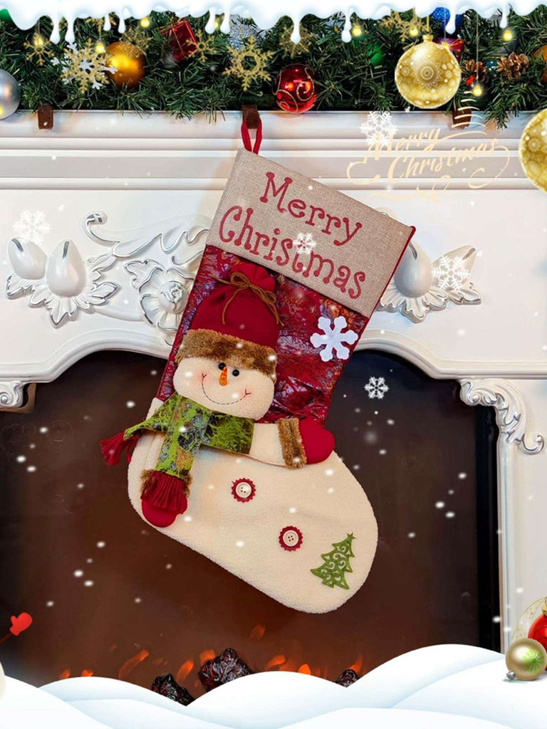 Merry Christmas 3D Cartoon Stockings Gift Bag