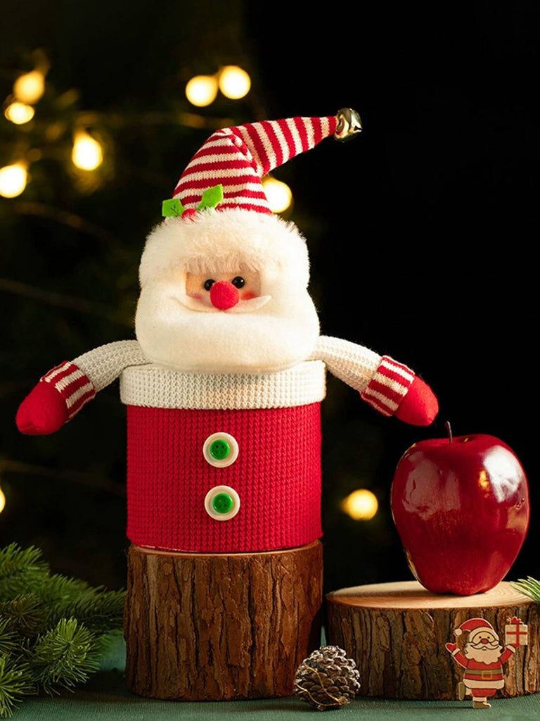 Merry Christmas Cartoon Plush Knit Gift Box