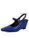 Faux Leather Pointed-Toe Wedge-Heeled Shoes with Buckles