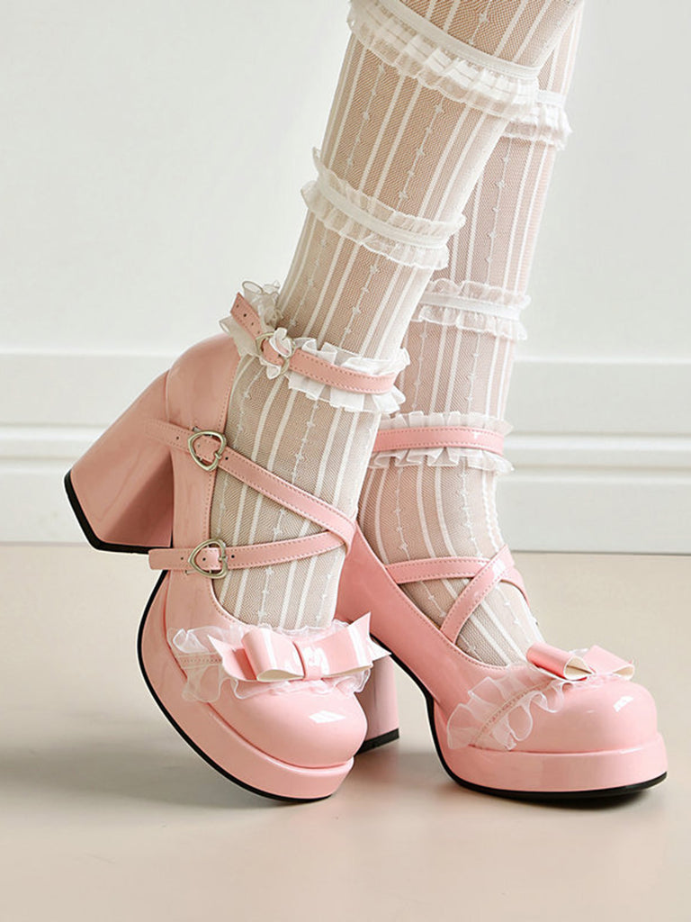 Elegant Vintage Floral Lace Shoes 7