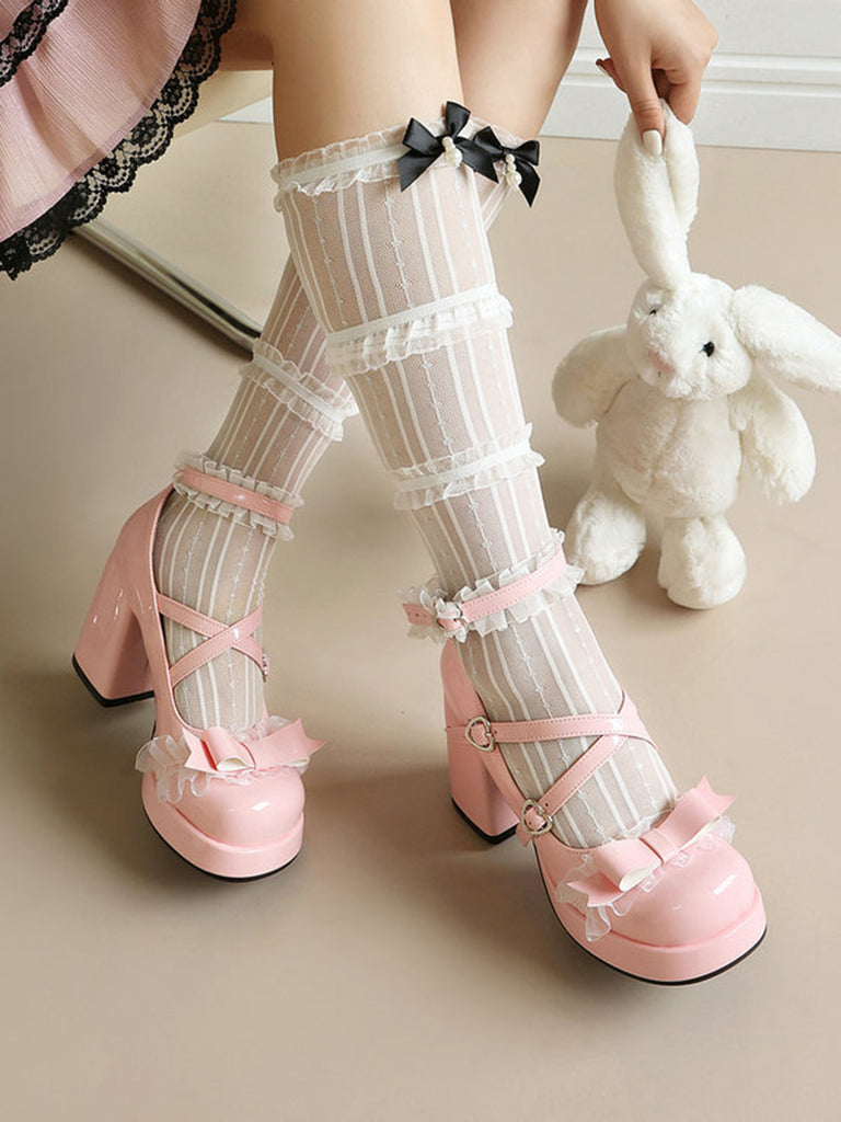 Elegant Vintage Floral Lace Shoes 8