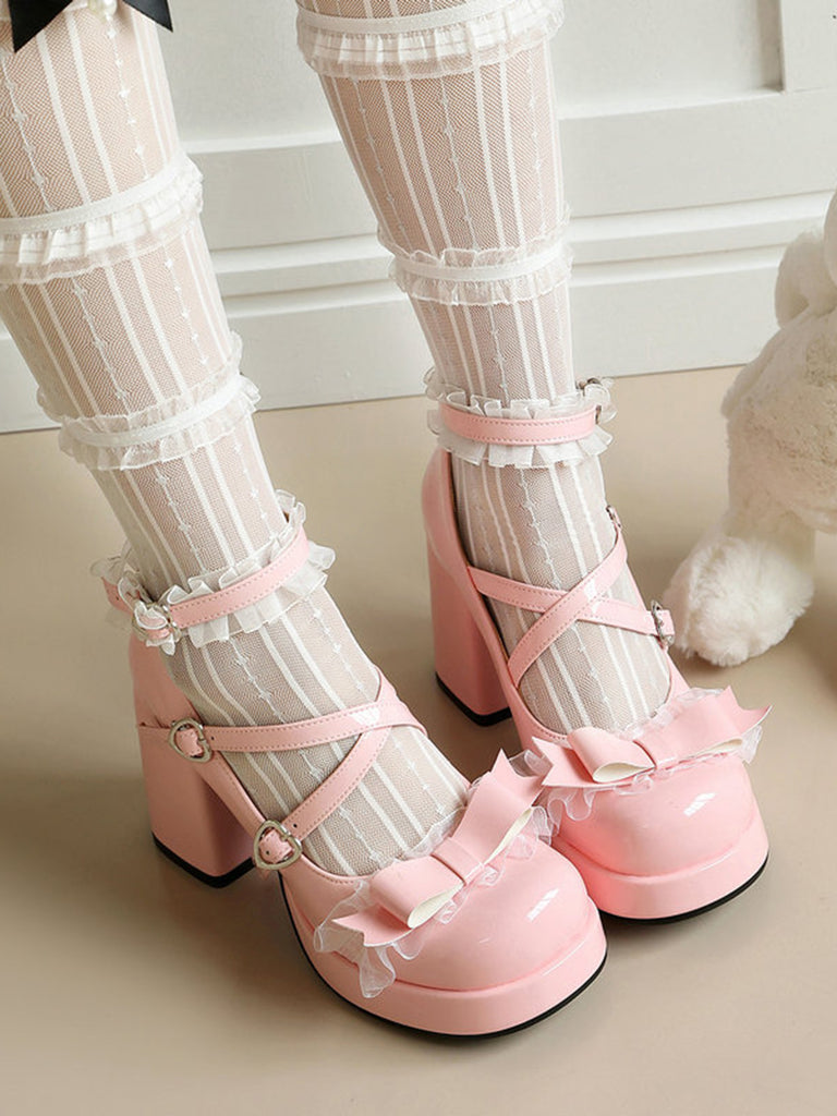 Elegant Vintage Floral Lace Shoes 11