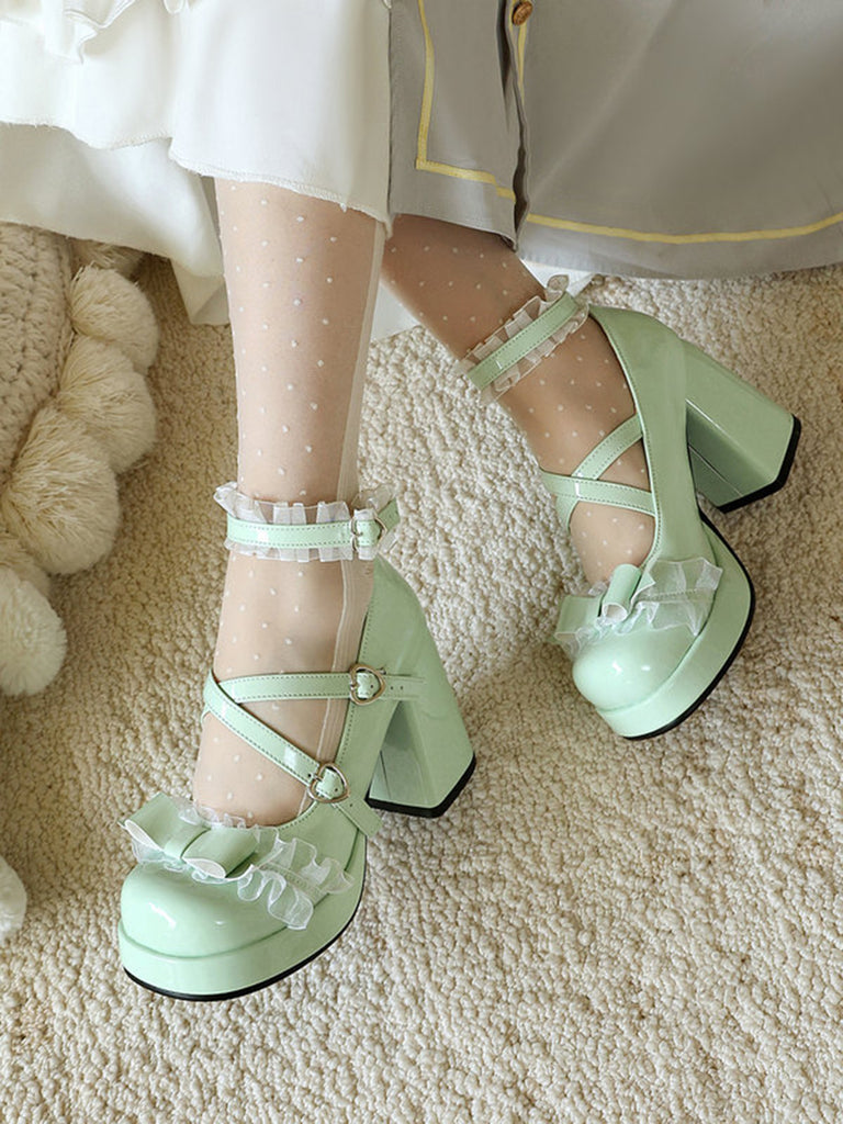 Elegant Vintage Floral Lace Shoes 16