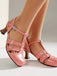 Mary Jane Cutout Ankle T-Strap Chunky Heels, vintage shoes, retro heels - perfect for women who love vintage and retro fashion