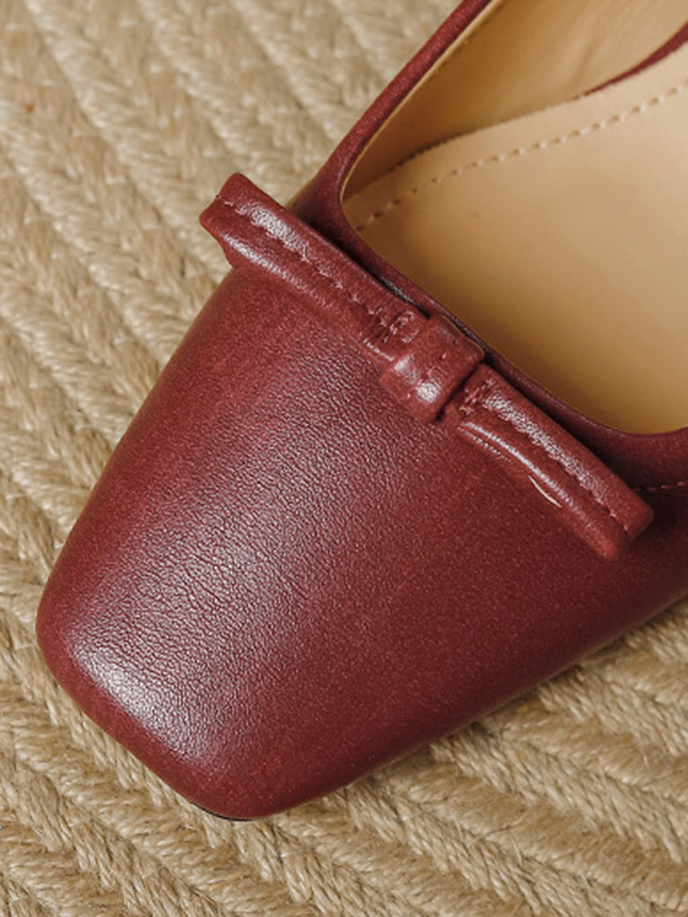 Wine Red Vintage Classic Shoes 7