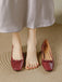 Wine Red Vintage Classic Shoes 8