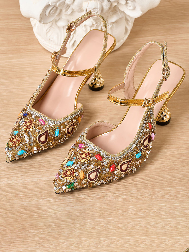 Gold Vintage Classic Shoes