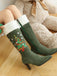 Christmas Knee High Festival Riding Boots 5