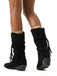 Fringe Lace-Up Western Mid-Calf Boots 4