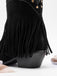 Black Fringe Shoes 2